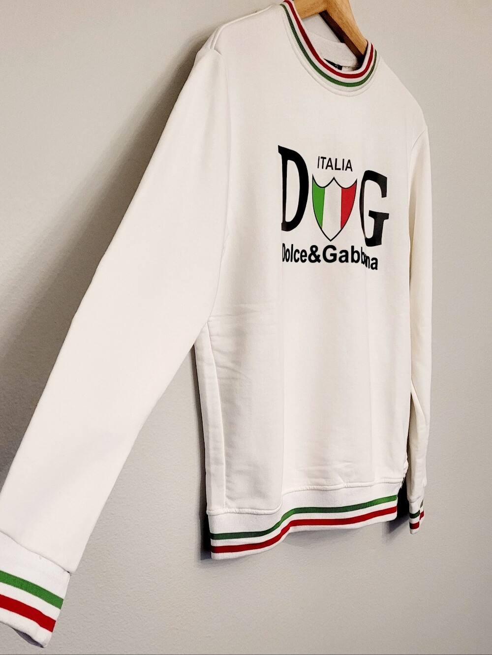 🇮🇹Dolce & Gabbana🇮🇹  White Italia🇮🇹 Sweatshirt🇮🇹